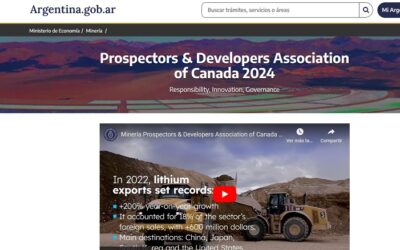 La Secretaría de Minería presenta un sitio web con información para inversores de la PDAC 2024